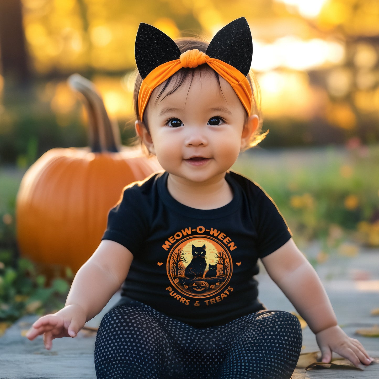 Meow-O-Ween Baby & Toddler Tee