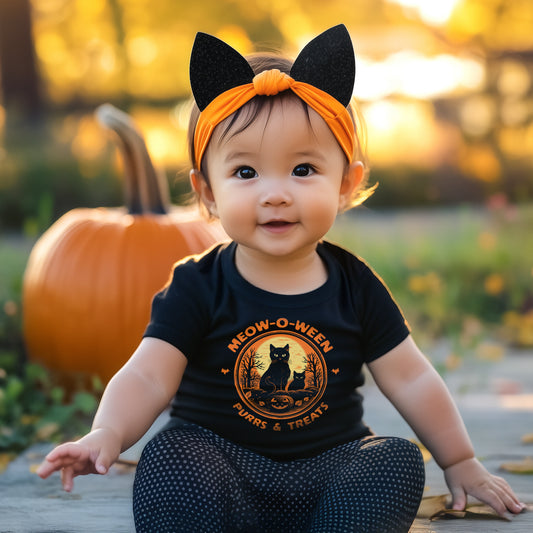 Meow-O-Ween Baby & Toddler Tee