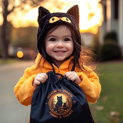 Meow-O-Ween Drawstring Bag