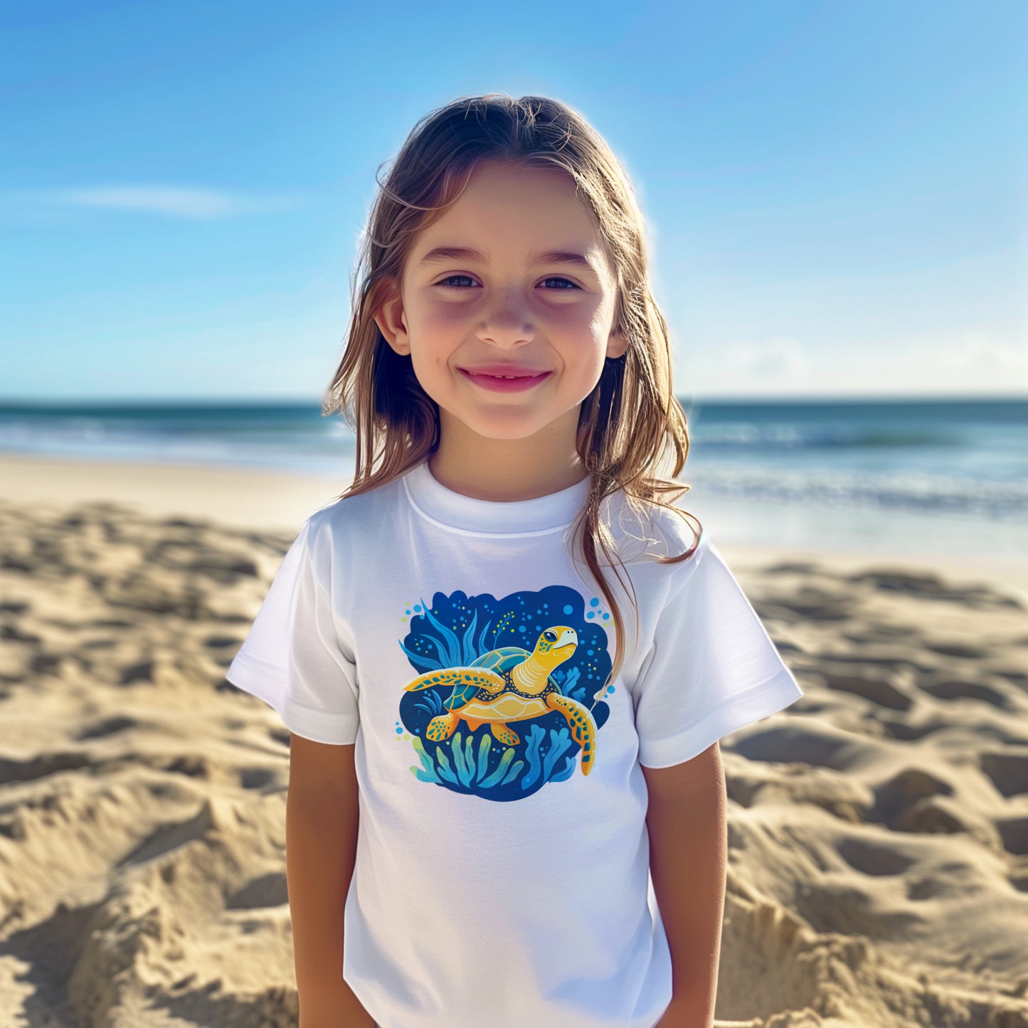 Shelly the Sea Turtle Kids Tee