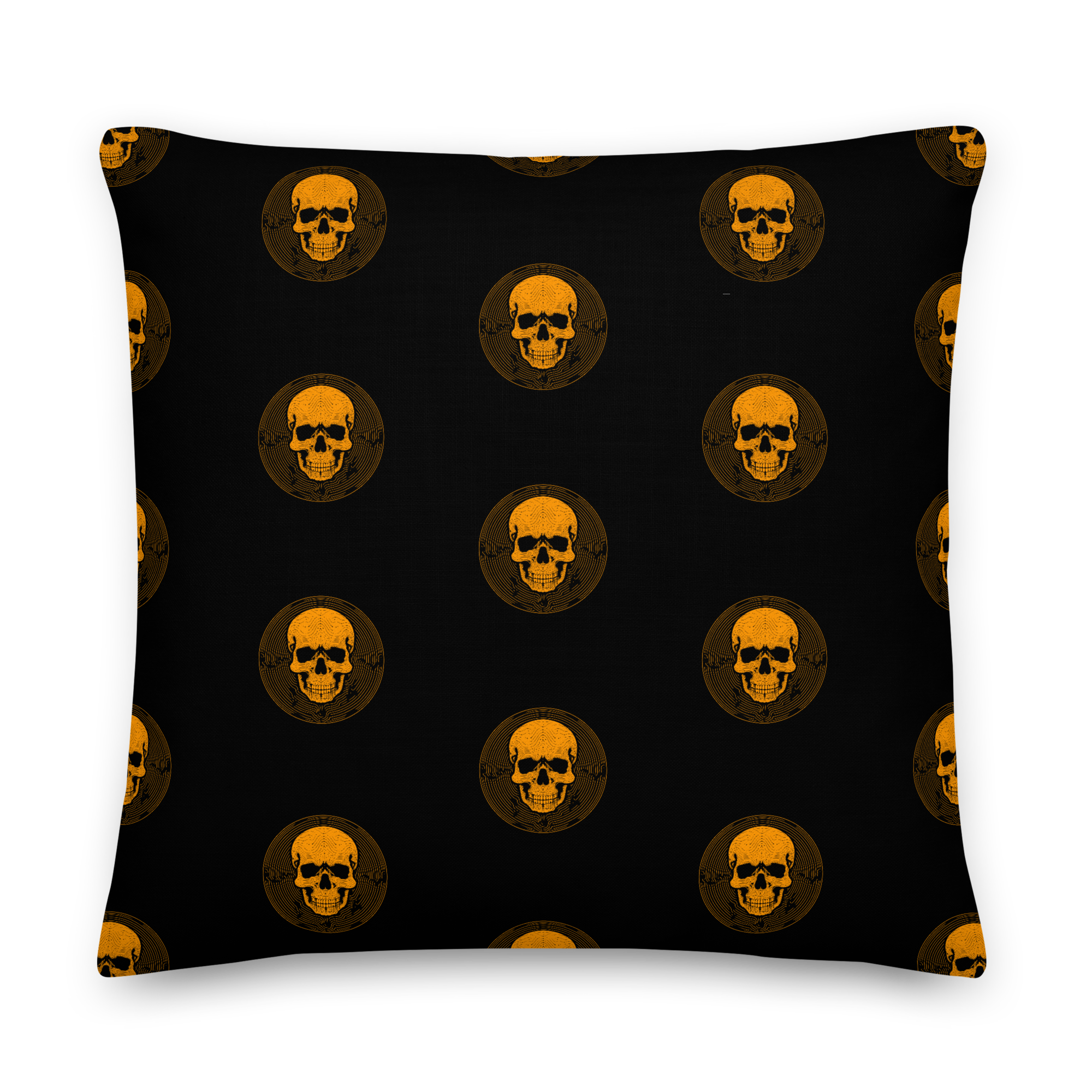 Cranial Maze Noir Pillow