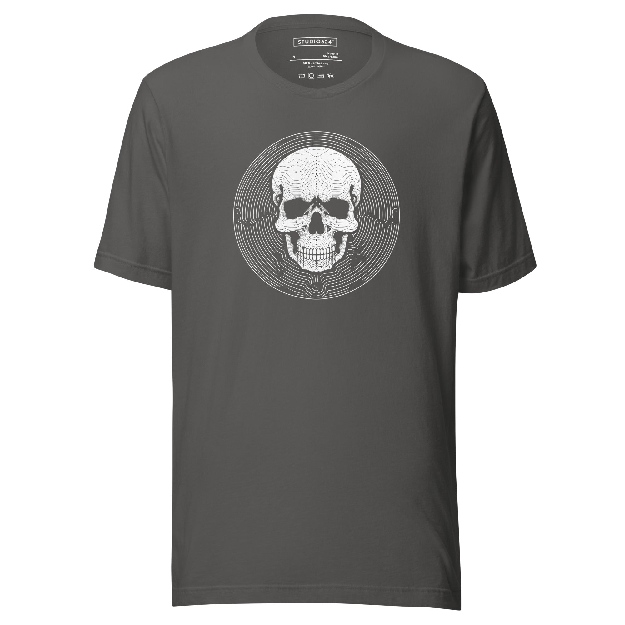 Cranial Maze Unisex Tee, Ghost Ink