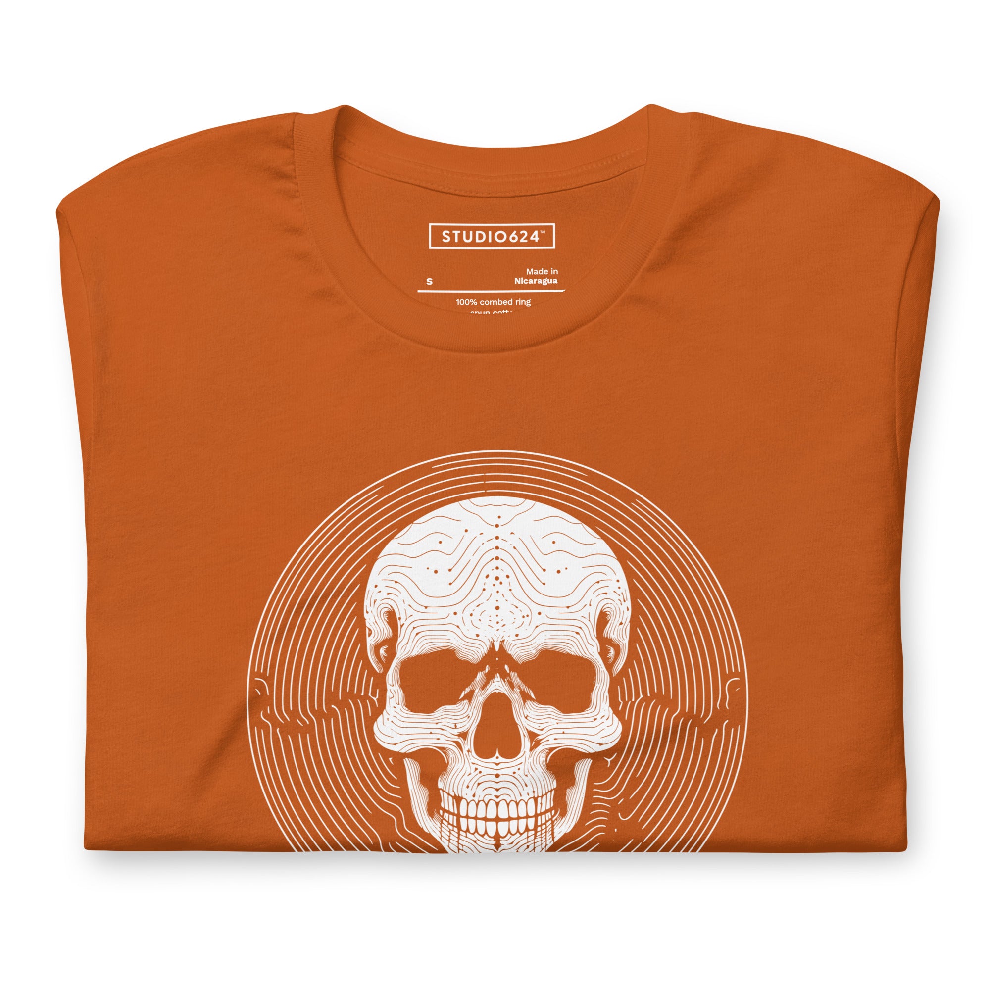 Cranial Maze Unisex Tee, Ghost Ink