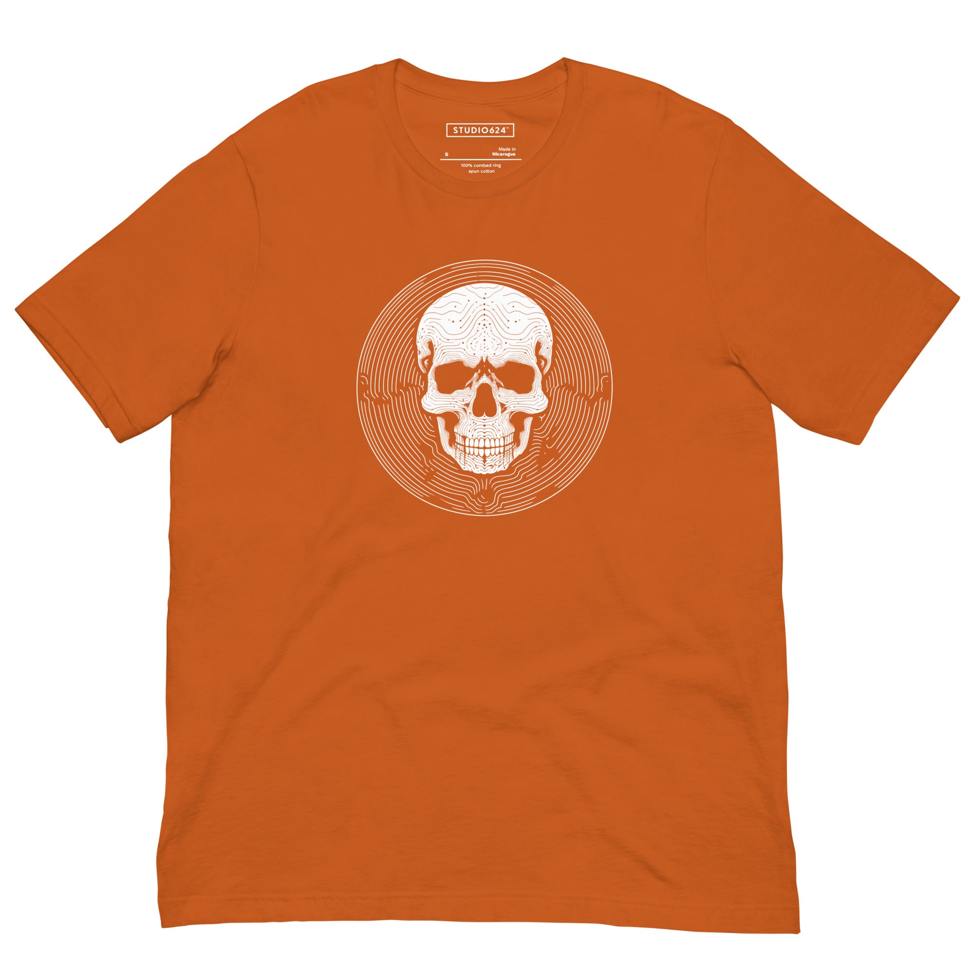 Cranial Maze Unisex Tee, Ghost Ink