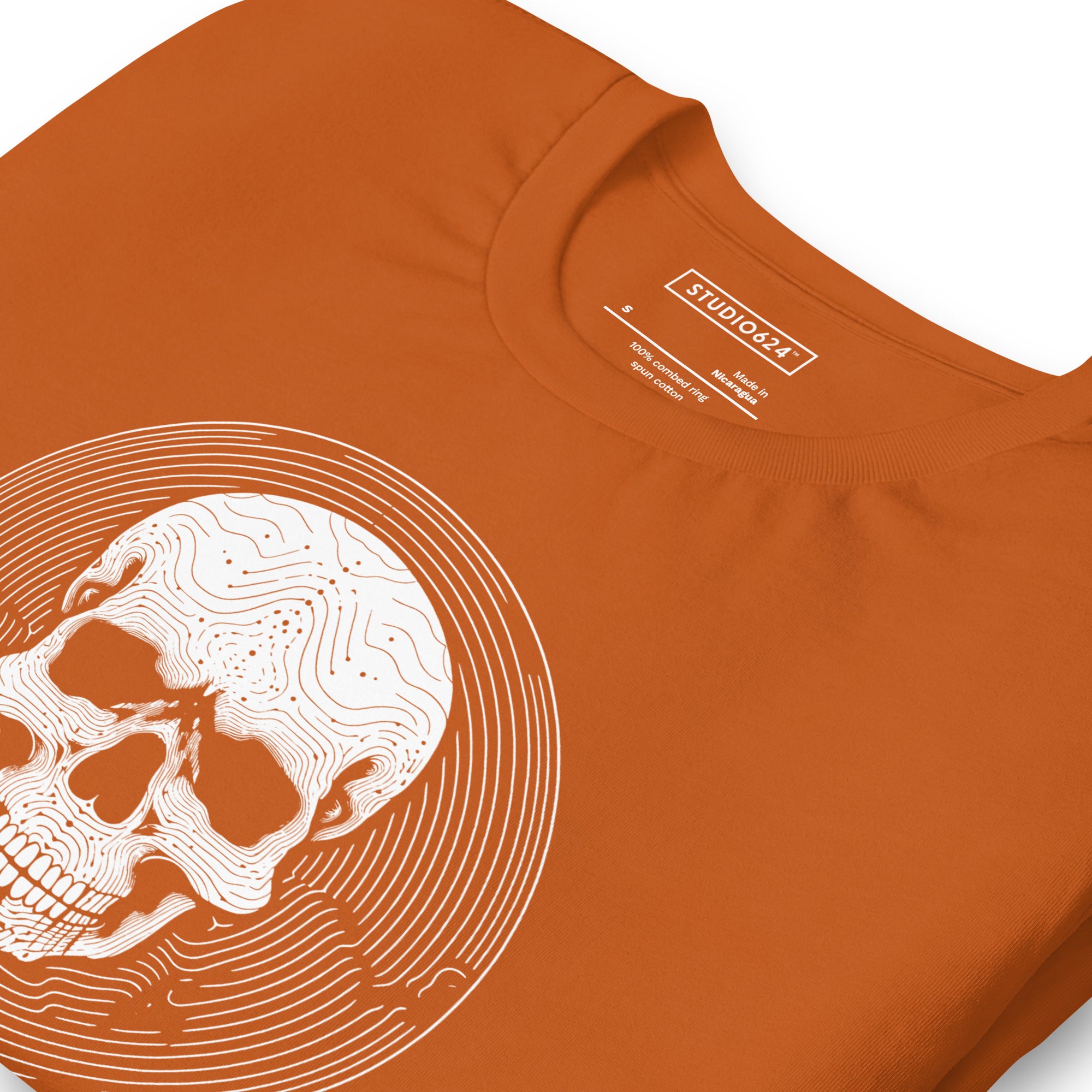 Cranial Maze Unisex Tee, Ghost Ink