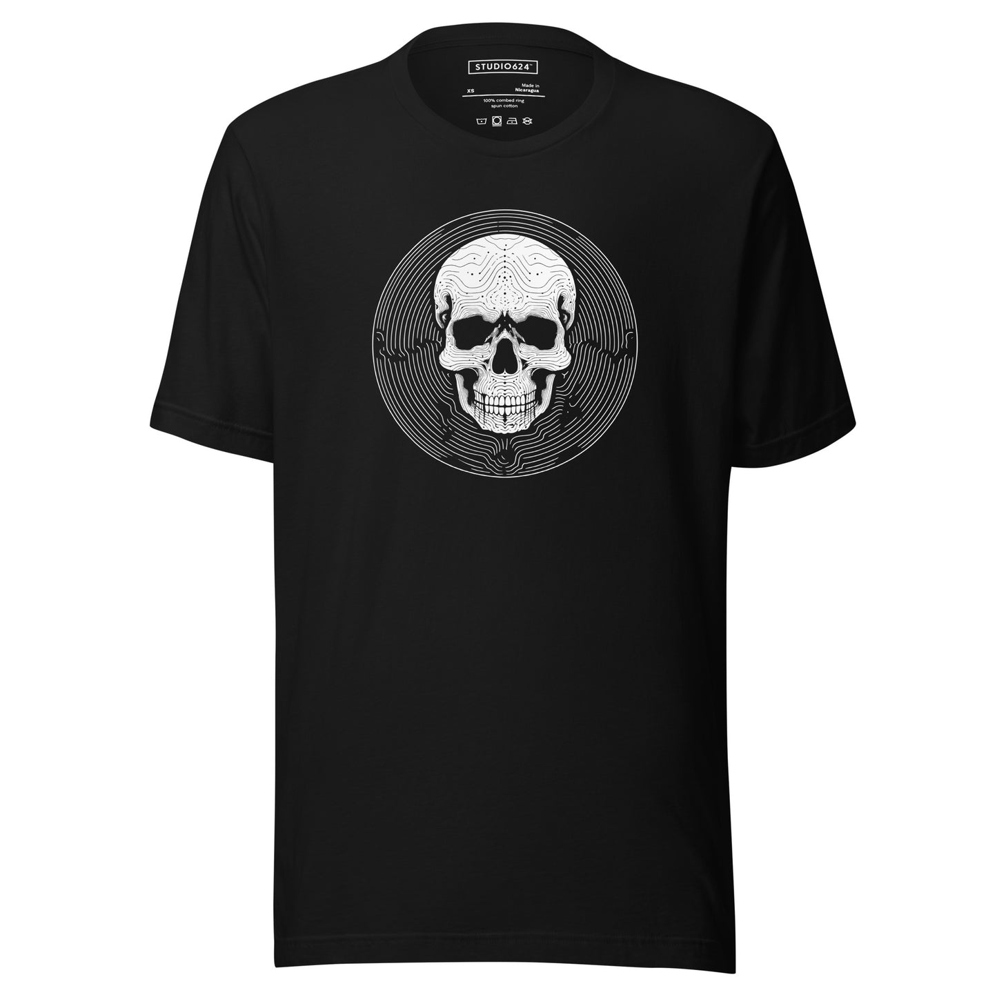 Cranial Maze Unisex Tee, Ghost Ink