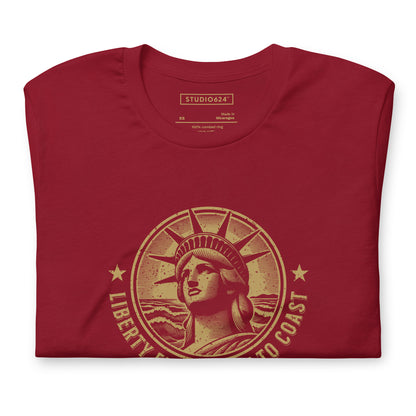 Liberty from Coast to Coast Unisex Tee, Limited Edition