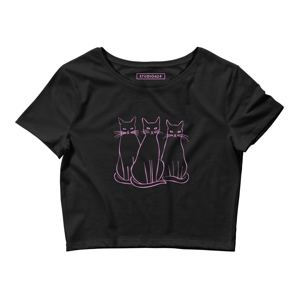 Purr Posse Crop Tee