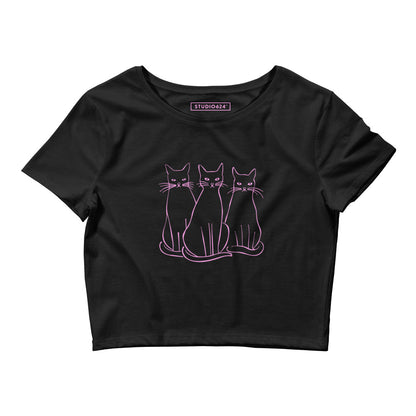 Purr Posse Crop Tee